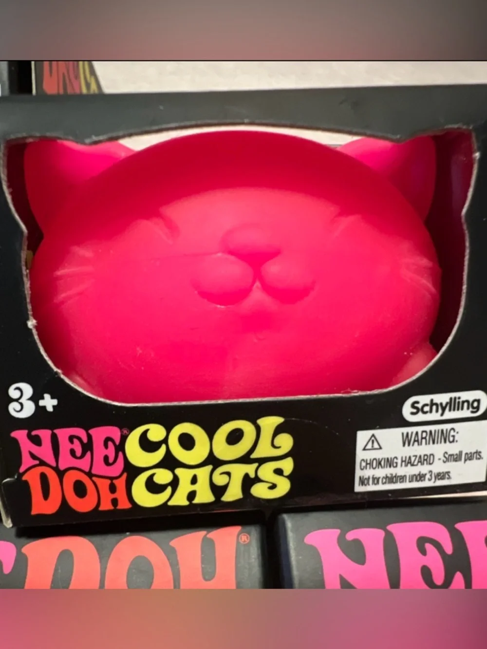 Cool Cats Squishy Sensory Toy - assorted colors (Pink, Orange, Teal, Purple) - Picture 3 of 5